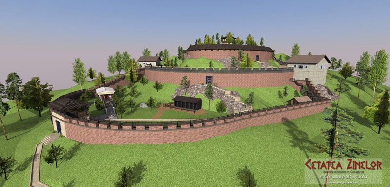 reconstrucție Cetatea Zanelor